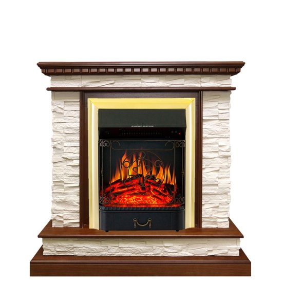 Каминокомплект Royal Flame Calgary с очагом Majestic FX Brass