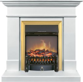 Каминокомплект Royal Flame California STD SFT с очагом Fobos FX M Brass белый (разборный)