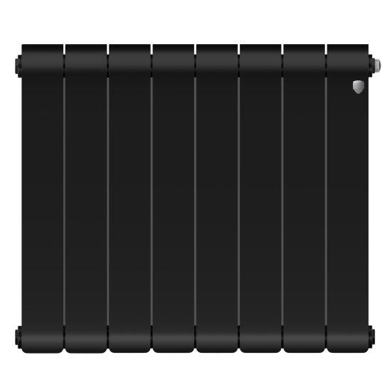 Биметаллический радиатор отопления Royal Thermo Infinity 500 8 секций Noir Sable