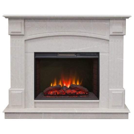 Каминокомплект RealFlame Carolina 25.5/24 WT F714 c очагом Sparta LED